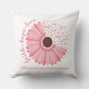 Faith, Hope, Love - Breast Cancer Awareness Cushion