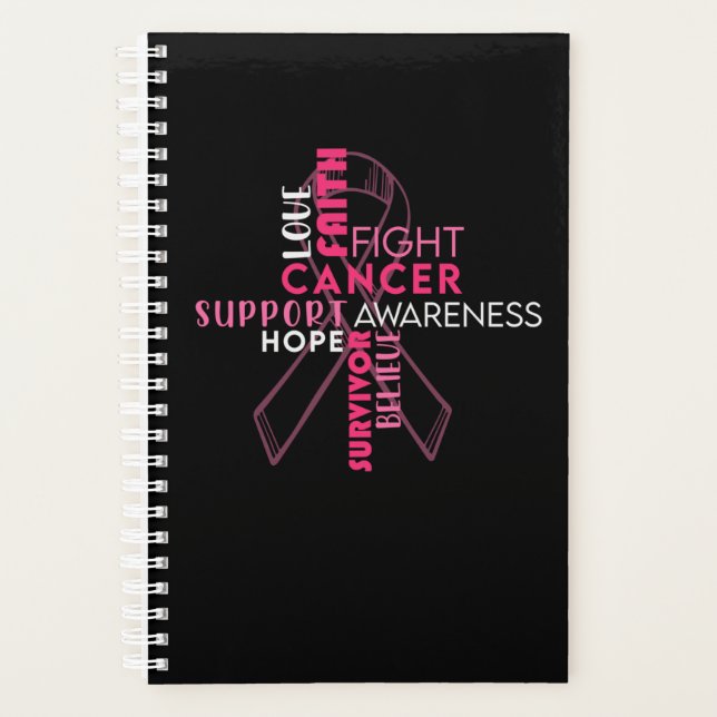 Faith Hope Love Breast Cancer Awareness Planner (Front)