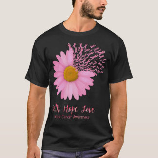 Faith hope love breast cancer awareness T-Shirt