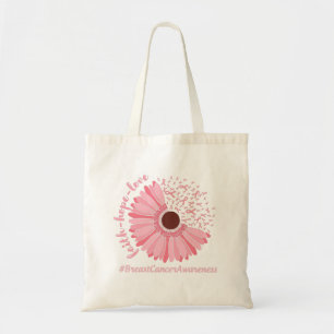 Faith, Hope, Love - Breast Cancer Awareness Tote Bag