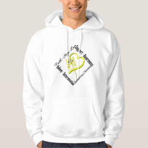 Faith Hope Love Butterfly Endometriosis Awareness Hoodie