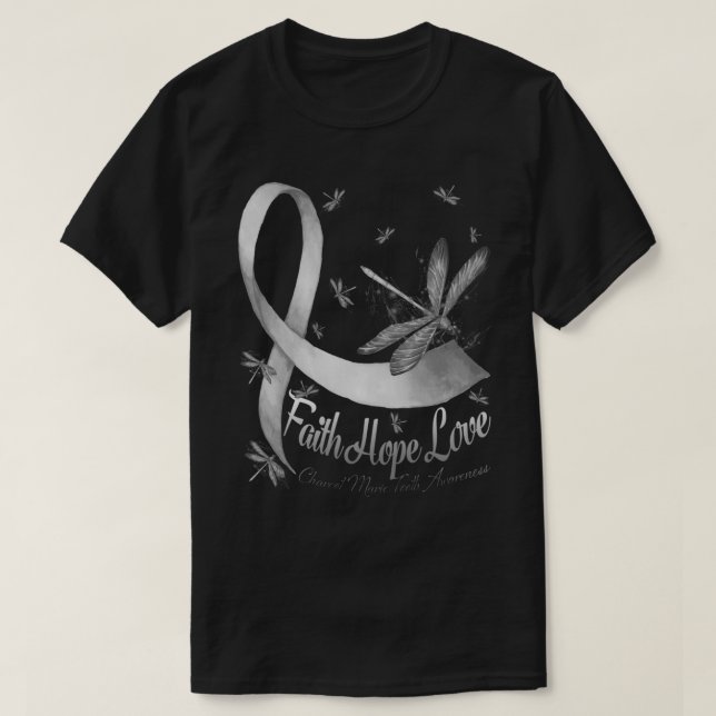 Faith Hope Love Charcot Marie Tooth Awareness Drag T-Shirt (Design Front)