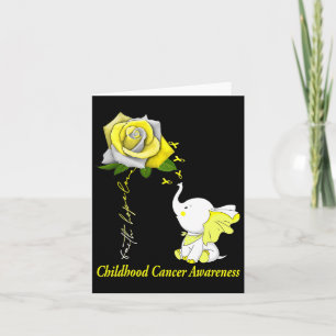 Faith Hope Love Childhood Cancer Awareness Card