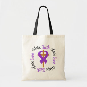 Faith Hope Love Cross Sarcoidosis Tote Bag