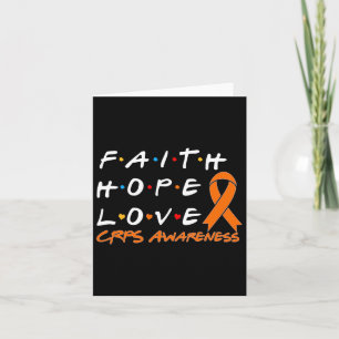 Faith Hope Love Crps Awareness 1  Card