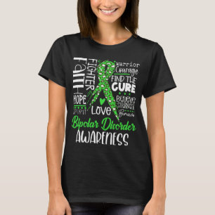 Faith Hope Love Cure Bipolar Disorder Awareness T-Shirt
