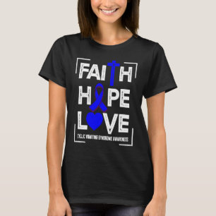 Faith Hope Love Cyclic Vomiting Syndrome Awareness T-Shirt