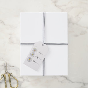 Faith Hope Love Daisies Gift Tags
