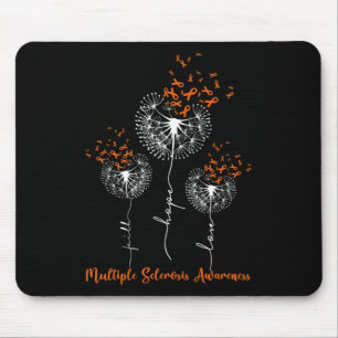 Faith Hope Love Dandelion Multiple Sclerosis Aware Mouse Pad