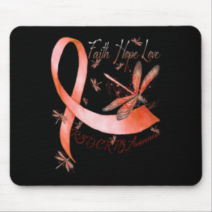 Faith Hope Love Dragonfly RSD CRPS Awareness Mouse Pad