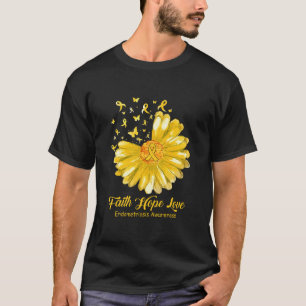 Faith Hope Love Endometriosis Awareness T-Shirt
