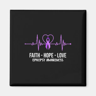 Faith Hope Love Epilepsy Awareness Costume Warrior Magnet