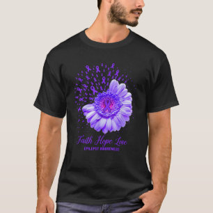 Faith Hope Love Epilepsy Awareness Survivor T-Shirt