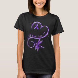 Faith Hope Love Epilepsy Awareness Survivor T-Shirt