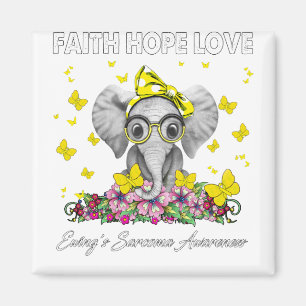 Faith Hope Love Ewings Sarcoma Awareness Magnet