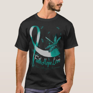 Faith Hope Love Food Allergies Awareness Dragonfly T-Shirt