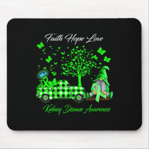 Faith Hope Love Gnomes Kidney Disease Awareness Gi Mouse Pad