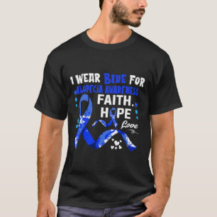 Faith Hope Love I Wear Blue For Alopecia Awareness T-Shirt