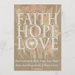 Faith, Hope, Love Invitation