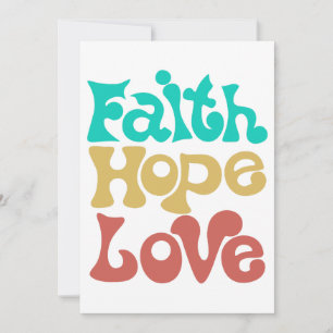 Faith Hope Love Invitation