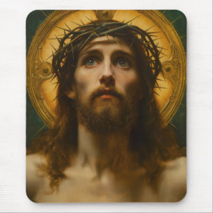 Faith Hope Love   Jesus Christ Christian Gift Mouse Pad