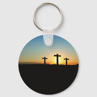 Faith, Hope,  & Love Jesus Christ Cross Key Ring