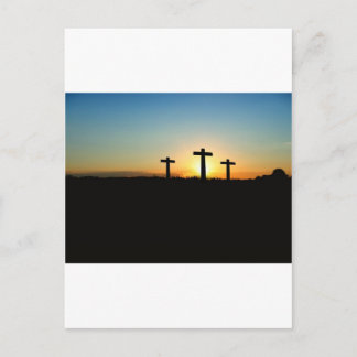 Faith, Hope,  & Love Jesus Christ Cross Postcard