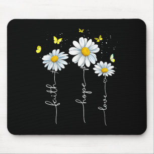 Faith Hope Love Jesus Christian Cross God Faith Fl Mouse Pad