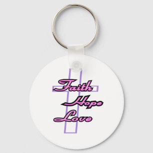 Faith Hope Love Key Ring