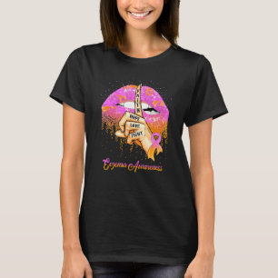Faith Hope Love Lavender & Orange Ribbon Eczema Aw T-Shirt