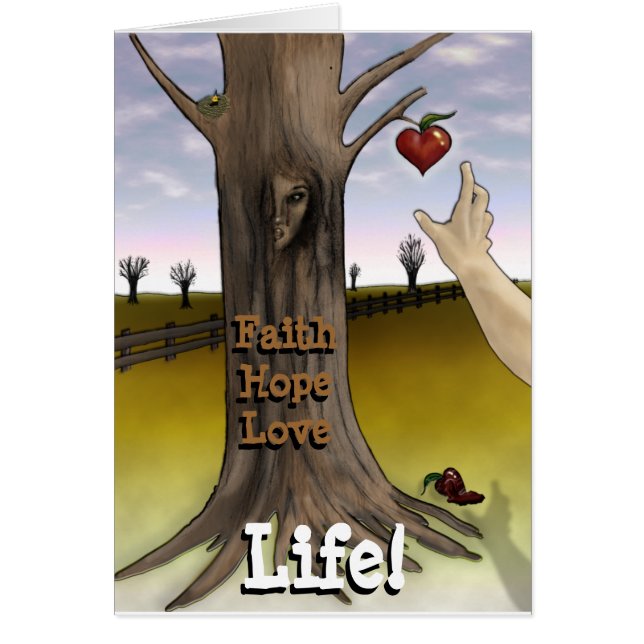 Faith Hope Love Life Card - Little Things Card (Front)
