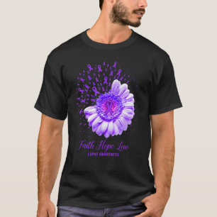 Faith Hope Love Lupus Awareness Survivor Fighter T-Shirt