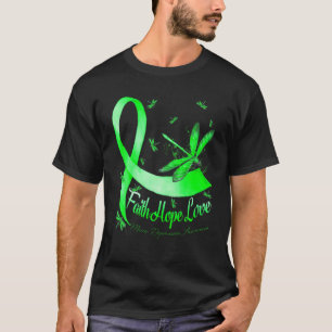 Faith Hope Love Manic Depression Awareness Dragonf T-Shirt