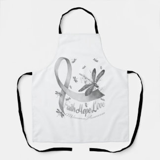 Faith Hope Love Melanoma Awareness Dragonfly Apron