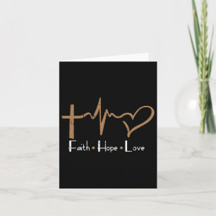 Faith Hope Love Men Black History Month Women Chri Card