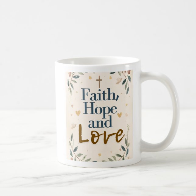 Faith, Hope & Love Mug (Right)
