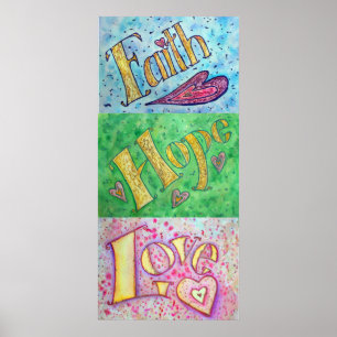 Faith, Hope, Love Poster (Vertical)