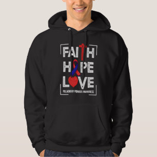 Faith Hope Love Pulmonary Fibrosis Awareness Hoodie