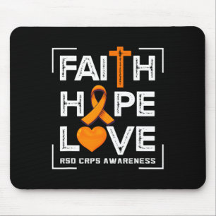 Faith Hope Love Rsd Crps Awareness 1 Mouse Pad