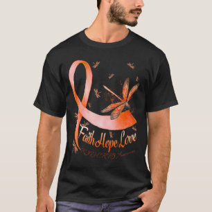 Faith Hope Love Rsd Crps Awareness Dragonfly T-Shirt
