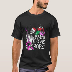 Faith Hope Love Skeleton Playing Guitar Cool Chris T-Shirt