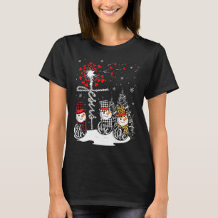 Faith Hope Love Snowman Jesus Dandelion Christian  T-Shirt