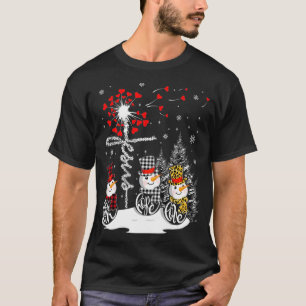 Faith Hope Love Snowman Jesus Dandelion Christian  T-Shirt