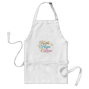 Faith Hope Love Standard Apron