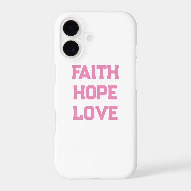 Faith Hope Love white pink (Back)