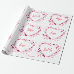 Faith, hope & love Wrapping Paper
