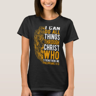 Faith I can do all things through christ christian T-Shirt