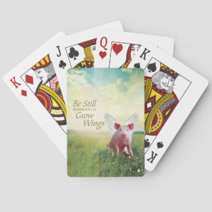 Faith In Pigs Playing Cards