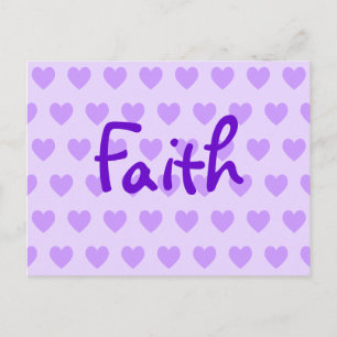 Faith in Purple Postcard