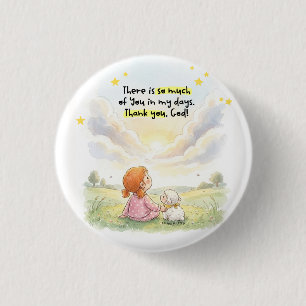 Faith Inspirational Christian 3 Cm Round Badge